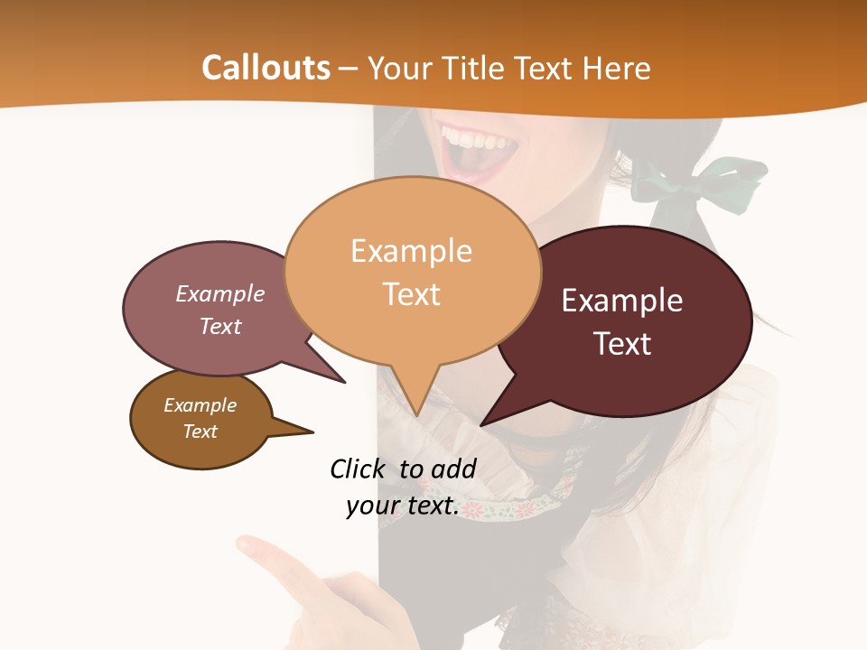 Person Female Cute PowerPoint Template