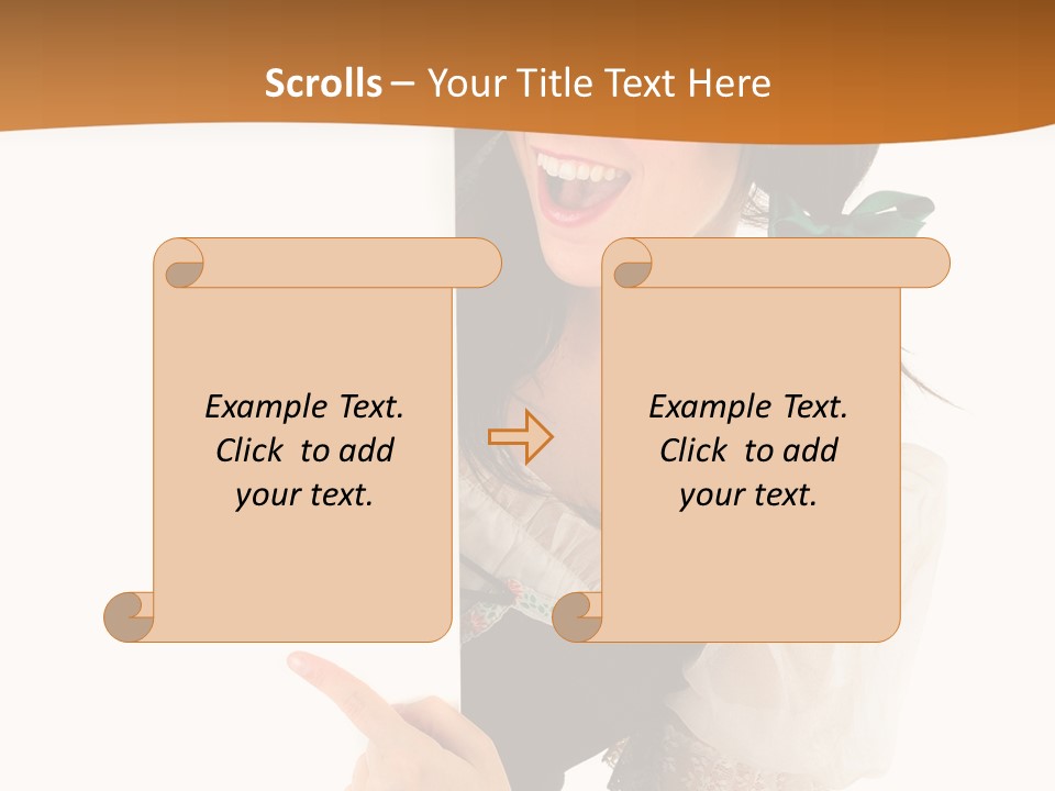 Person Female Cute PowerPoint Template