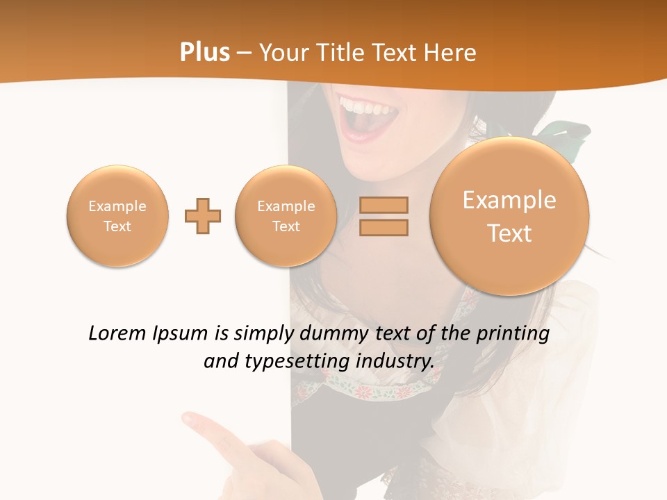 Person Female Cute PowerPoint Template