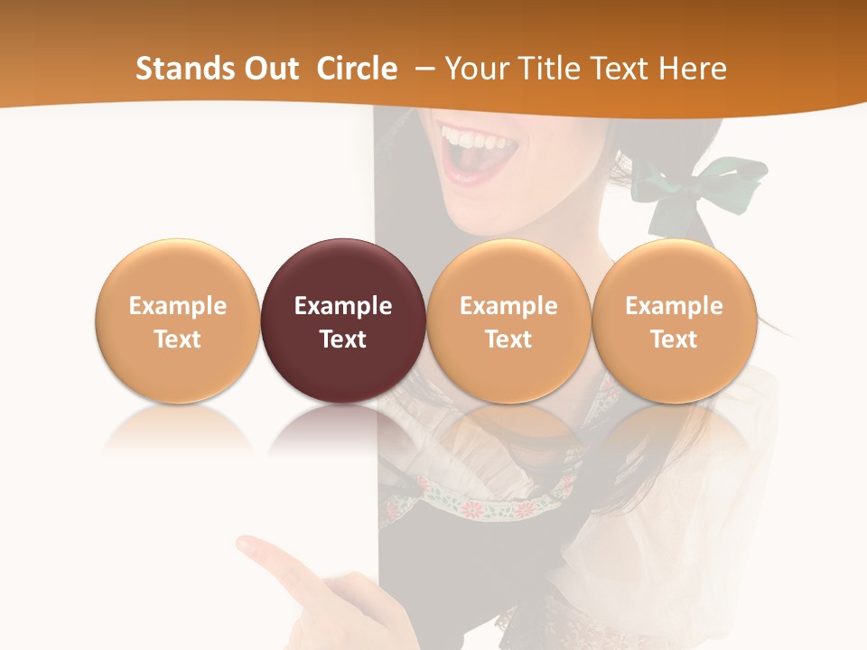 Person Female Cute PowerPoint Template