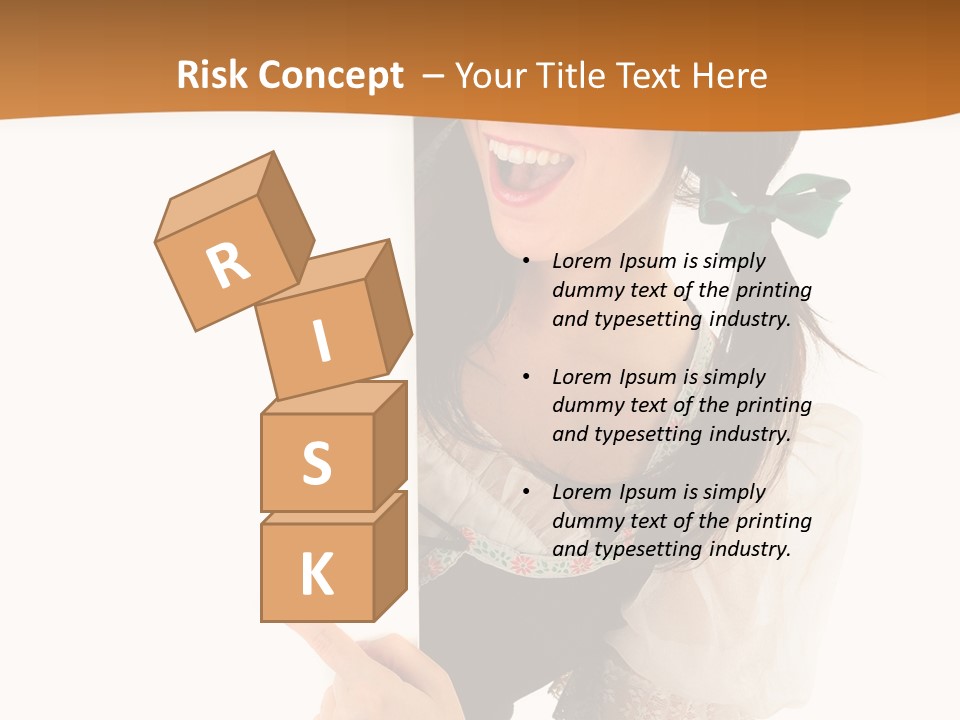 Person Female Cute PowerPoint Template