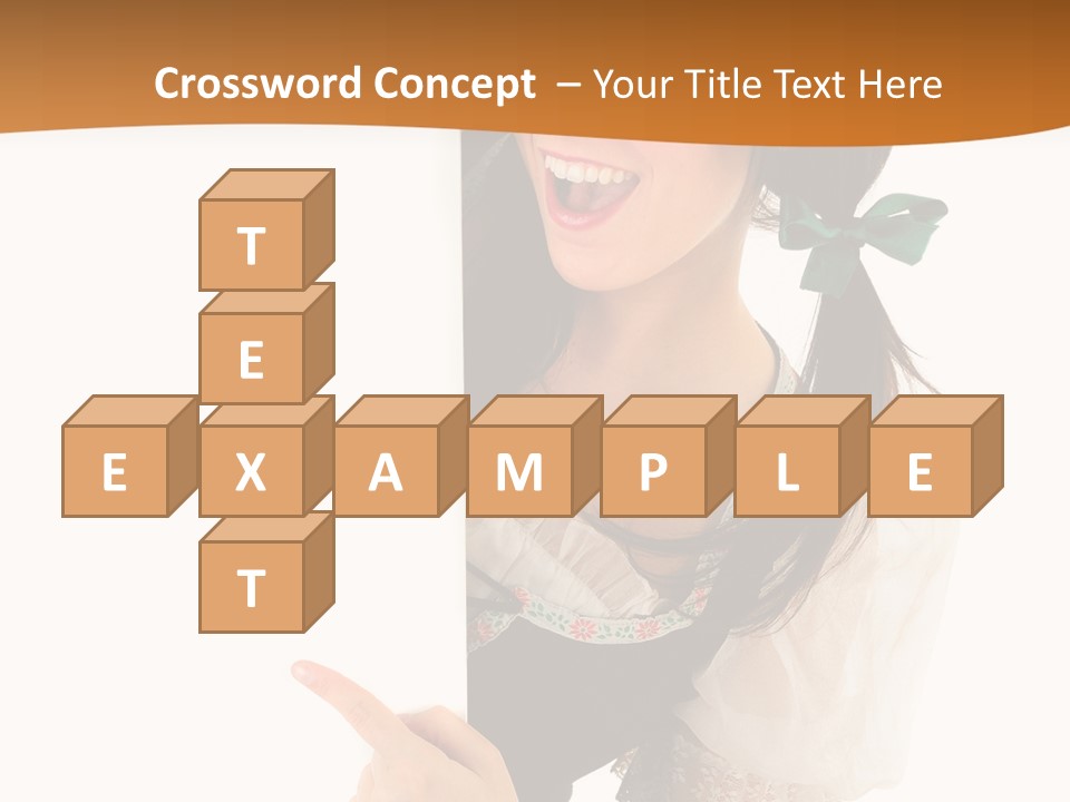 Person Female Cute PowerPoint Template