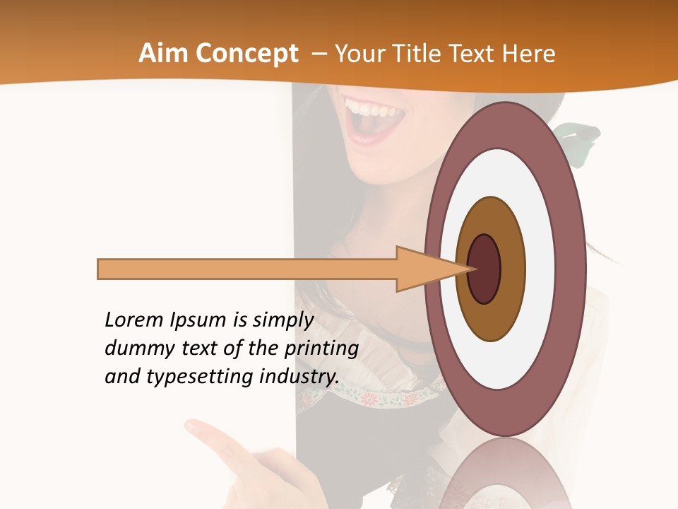 Person Female Cute PowerPoint Template