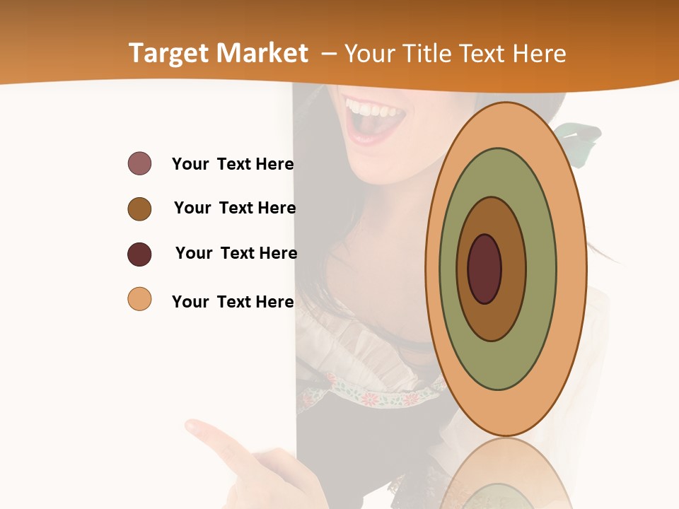 Person Female Cute PowerPoint Template