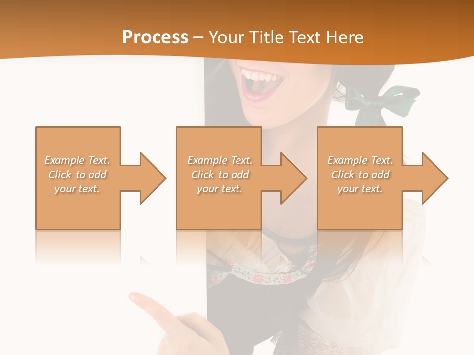 Person Female Cute PowerPoint Template