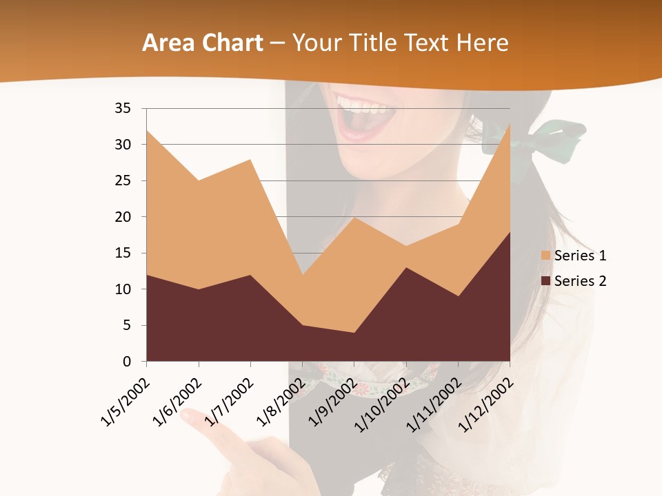 Person Female Cute PowerPoint Template