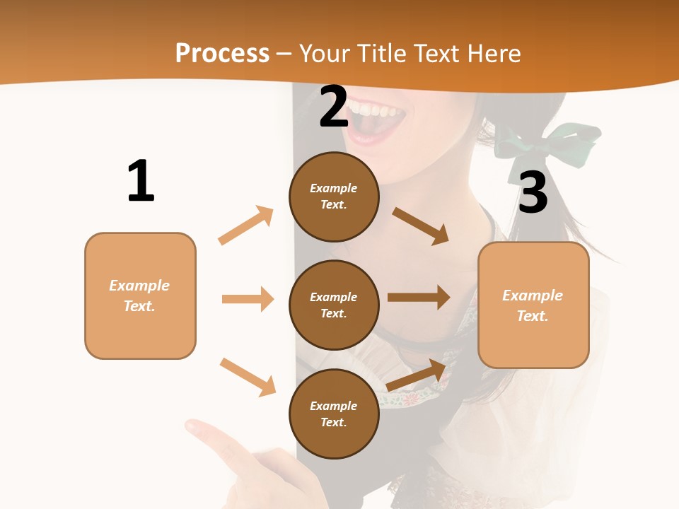 Person Female Cute PowerPoint Template