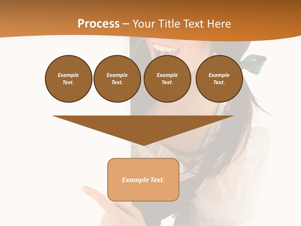 Person Female Cute PowerPoint Template