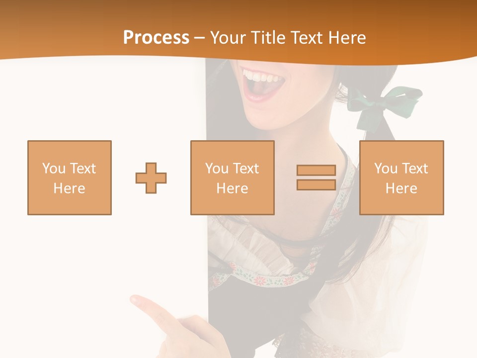 Person Female Cute PowerPoint Template