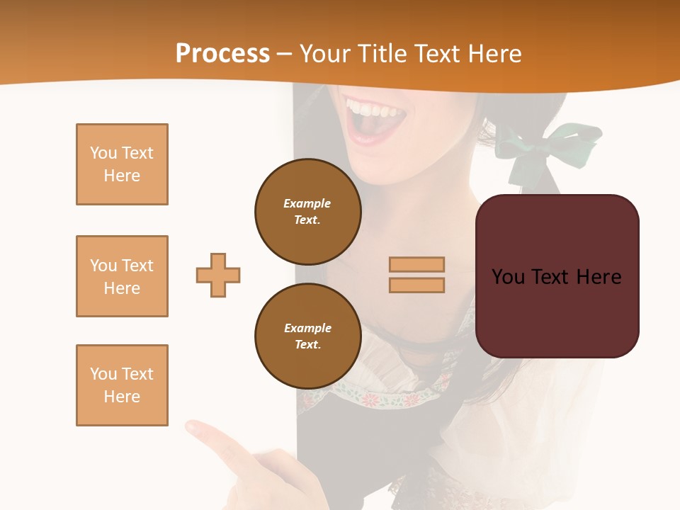 Person Female Cute PowerPoint Template