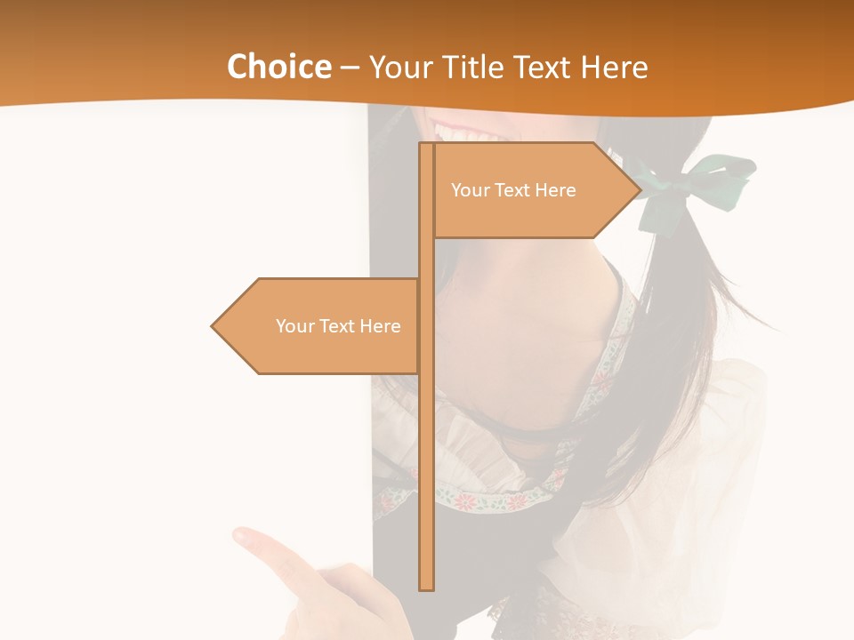 Person Female Cute PowerPoint Template