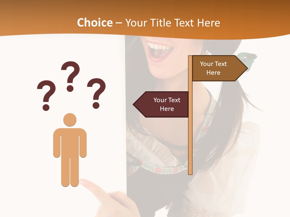 Person Female Cute PowerPoint Template