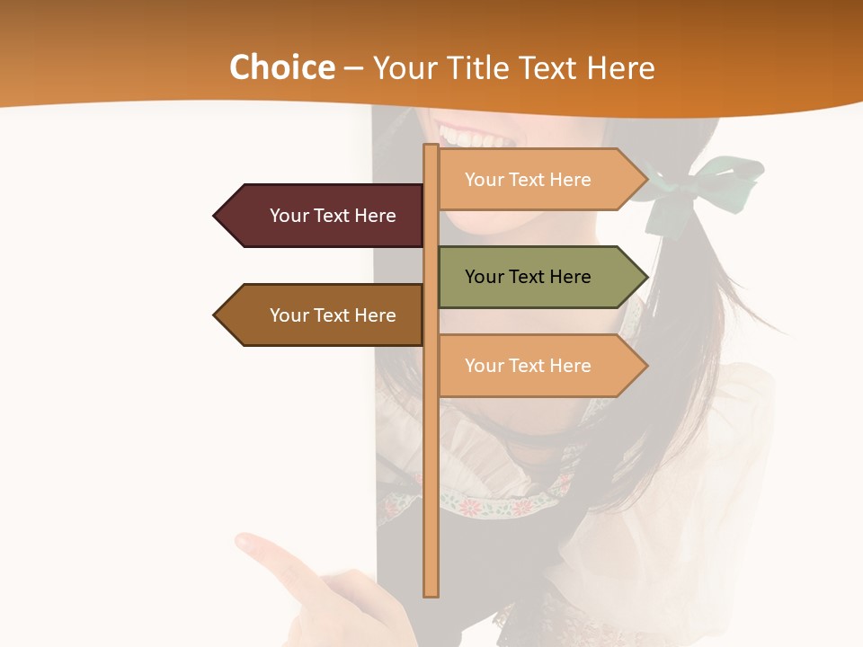 Person Female Cute PowerPoint Template