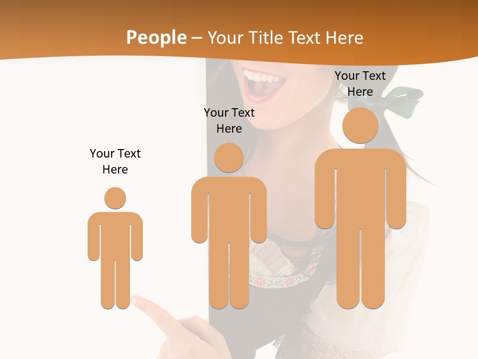Person Female Cute PowerPoint Template