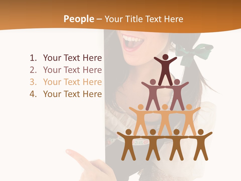 Person Female Cute PowerPoint Template