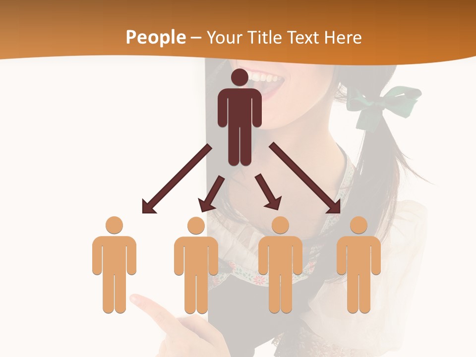 Person Female Cute PowerPoint Template