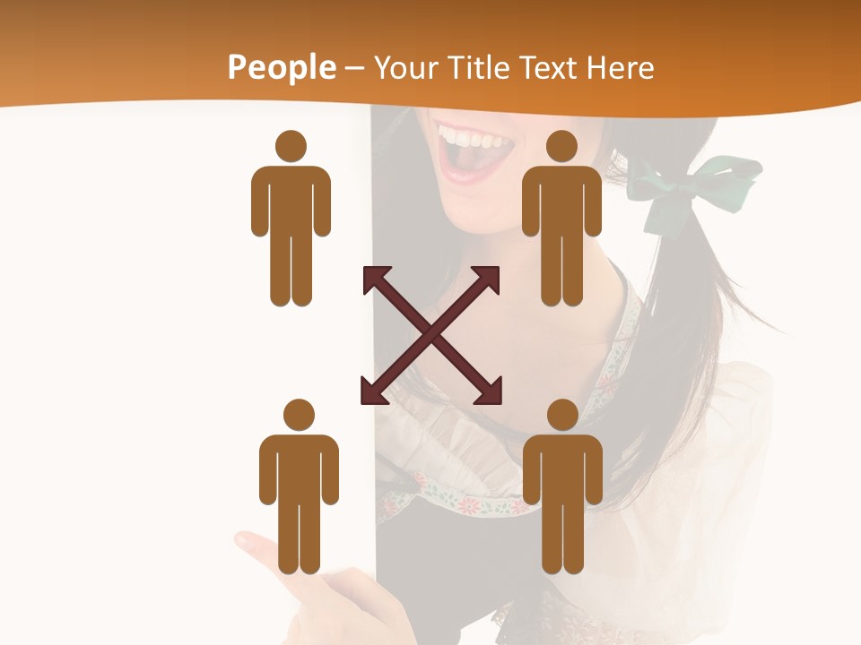 Person Female Cute PowerPoint Template