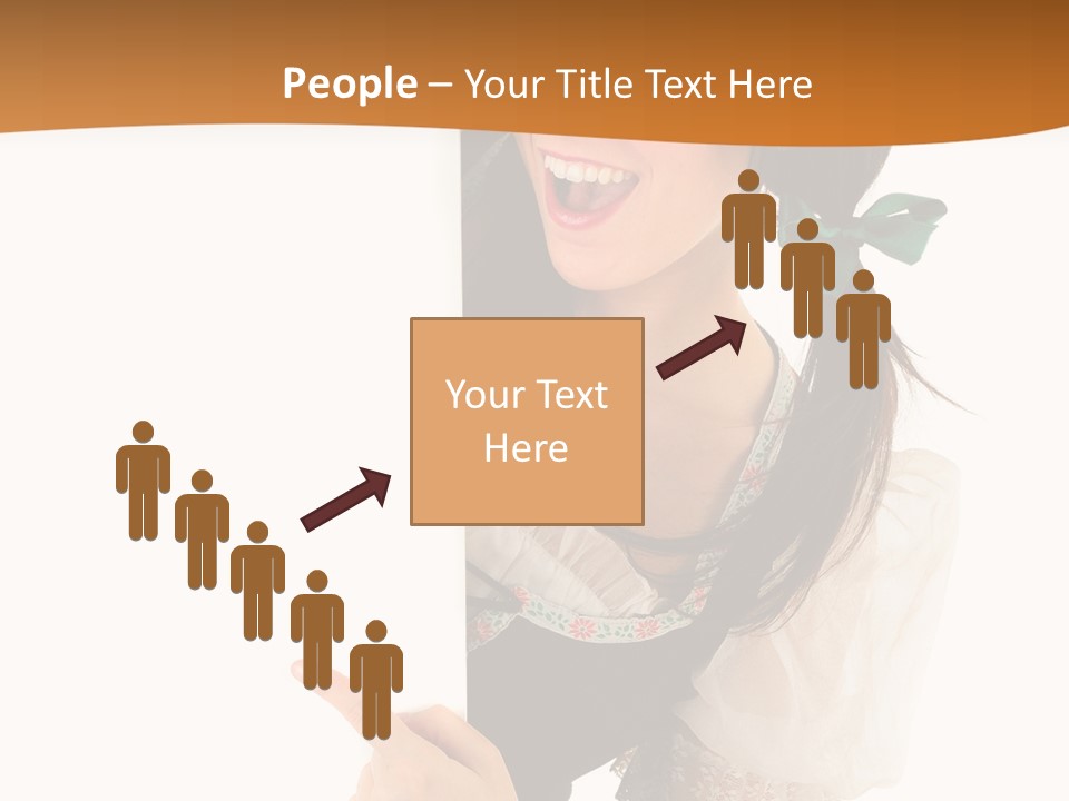 Person Female Cute PowerPoint Template