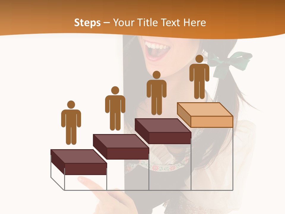 Person Female Cute PowerPoint Template