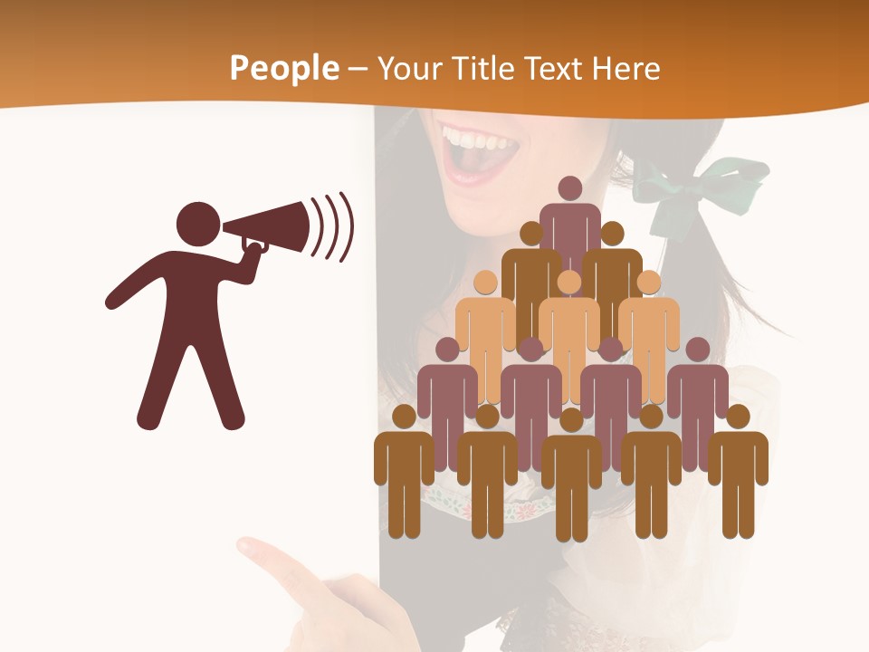 Person Female Cute PowerPoint Template