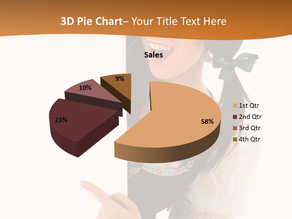 Person Female Cute PowerPoint Template