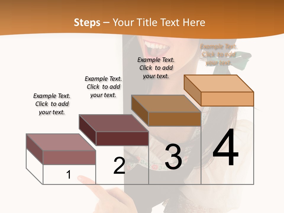 Person Female Cute PowerPoint Template