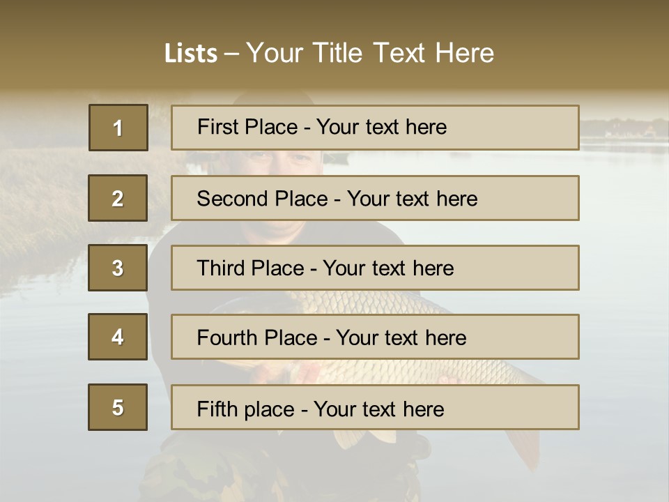 River Sport Fishing PowerPoint Template