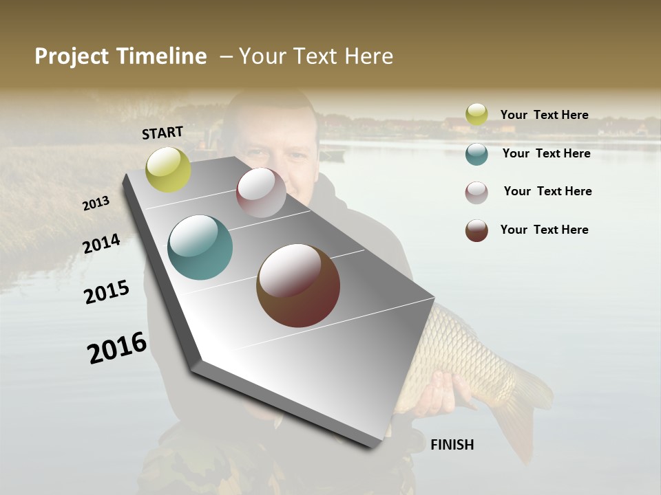 River Sport Fishing PowerPoint Template