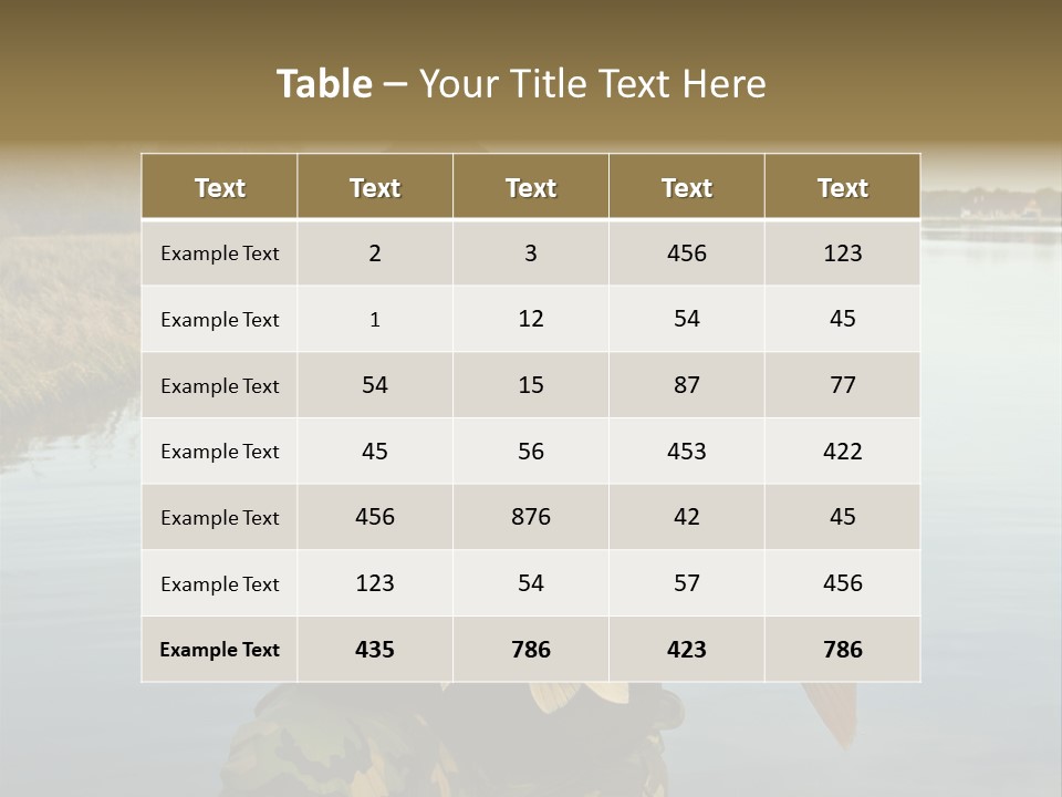 River Sport Fishing PowerPoint Template