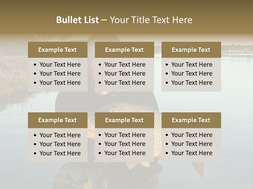 River Sport Fishing PowerPoint Template