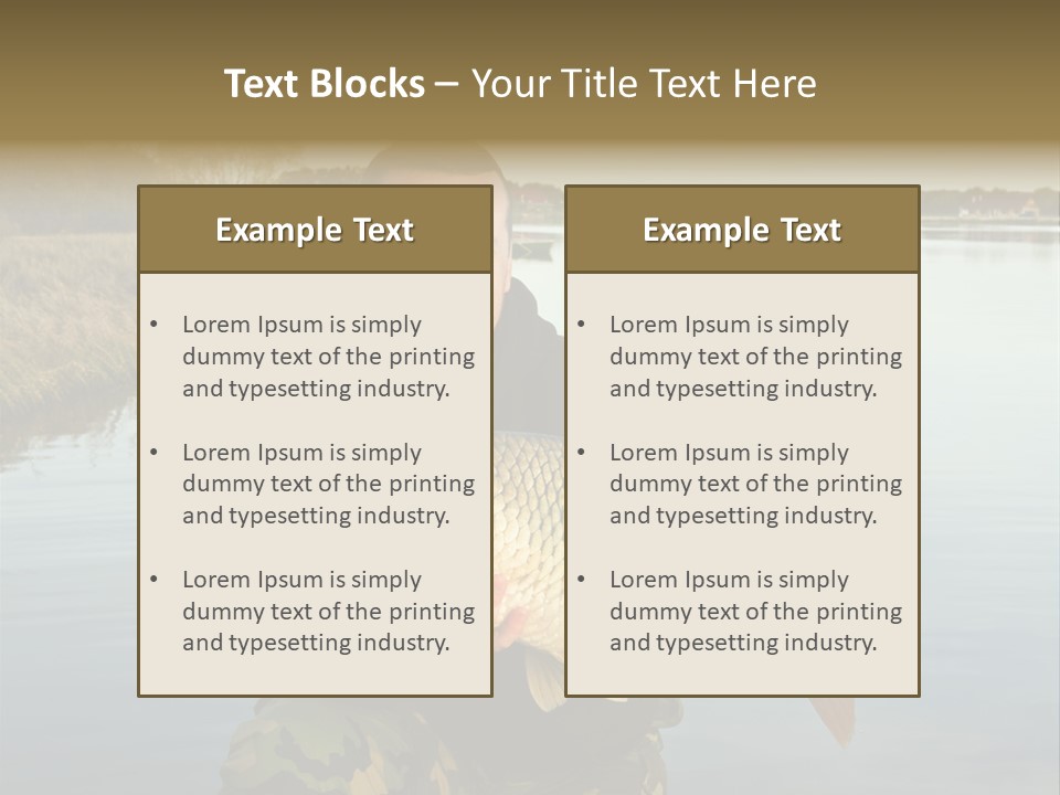 River Sport Fishing PowerPoint Template