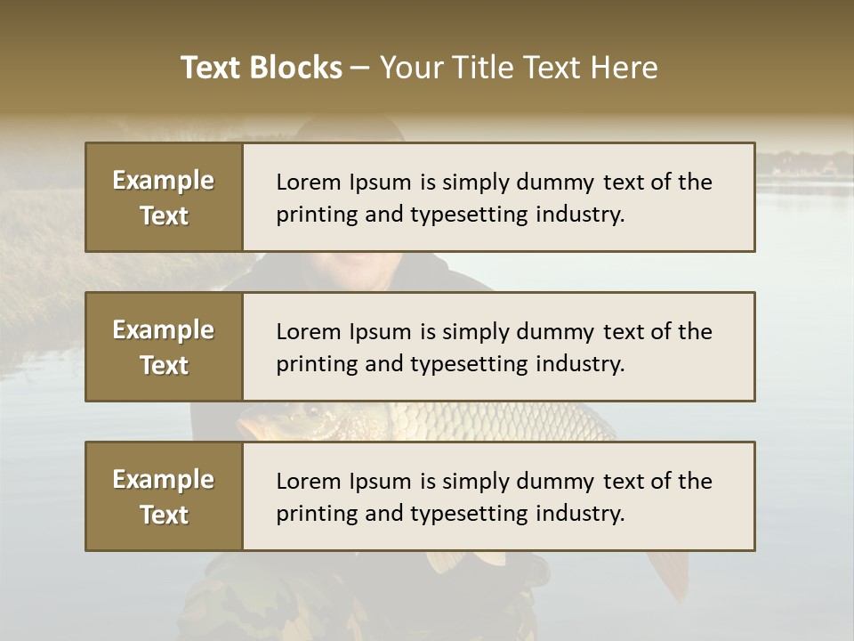 River Sport Fishing PowerPoint Template