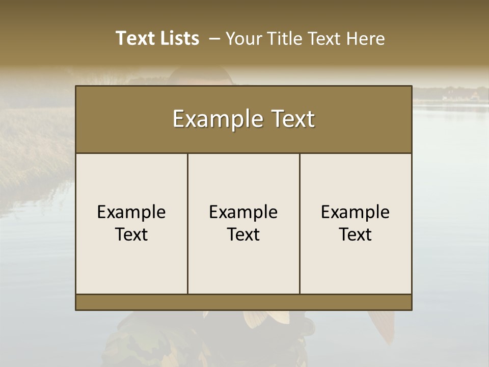 River Sport Fishing PowerPoint Template