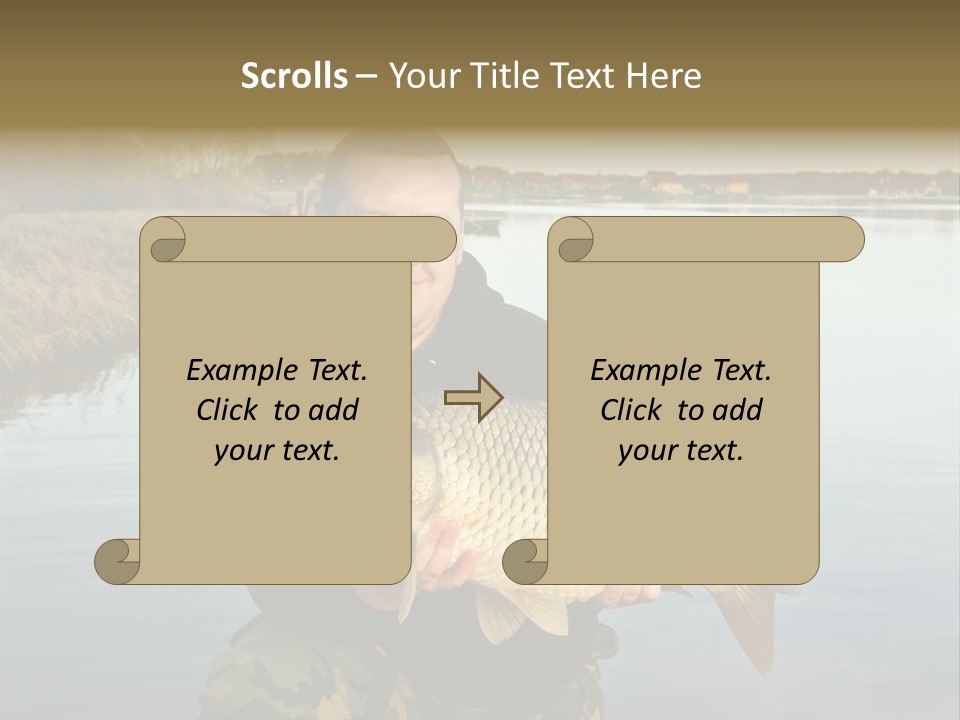 River Sport Fishing PowerPoint Template