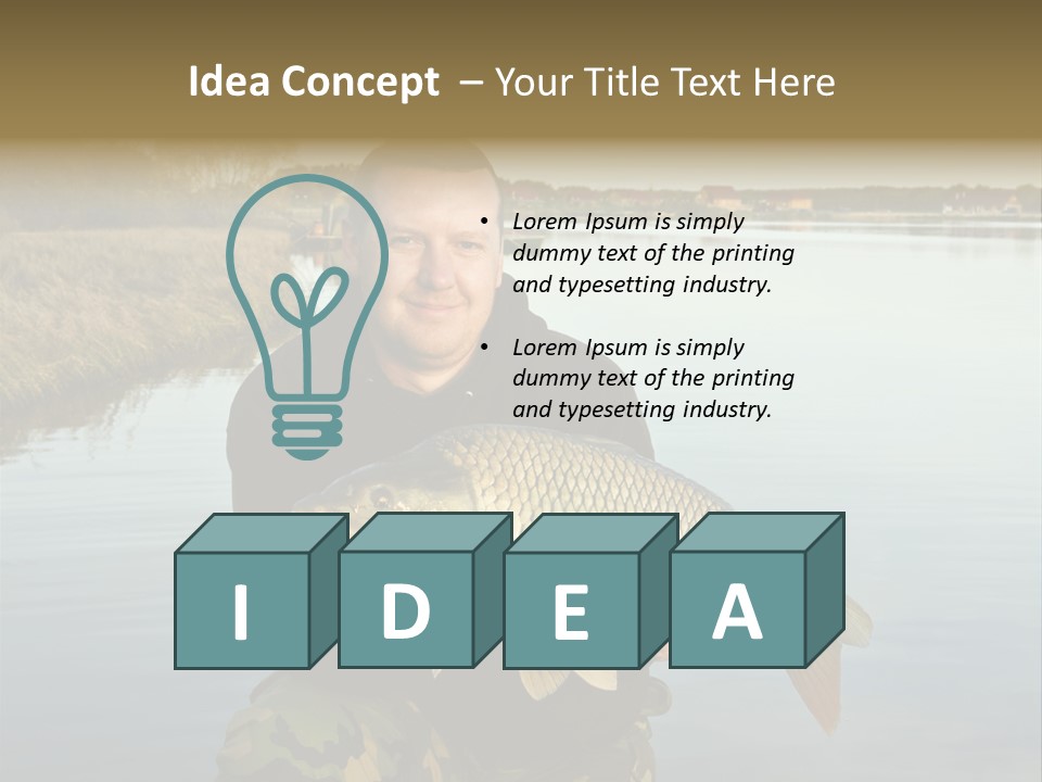 River Sport Fishing PowerPoint Template