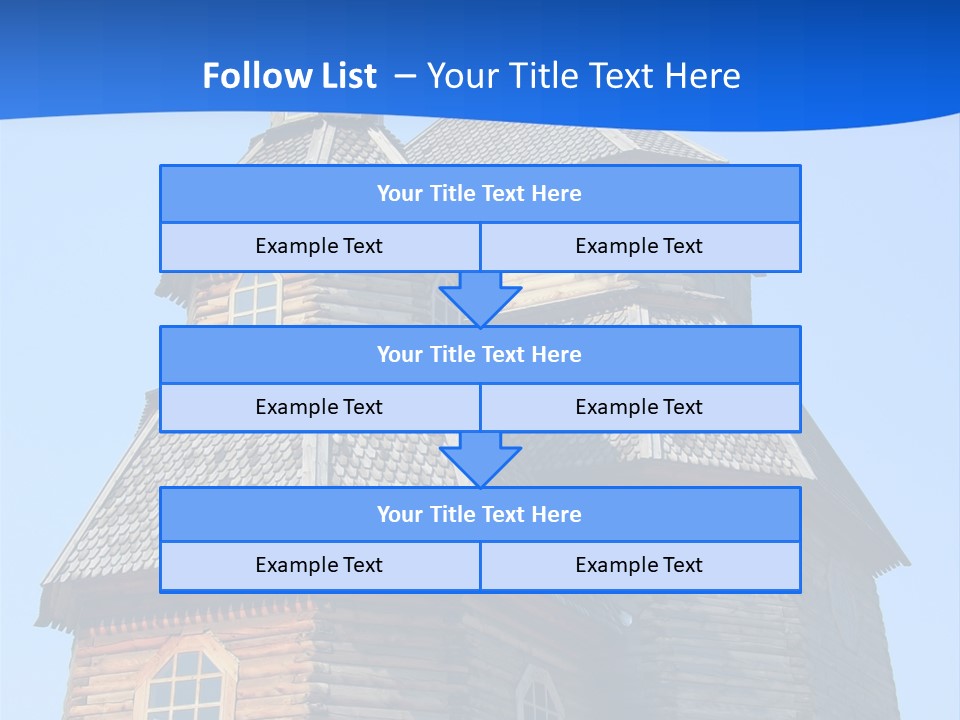 A Church With A Blue Sky In The Background PowerPoint Template
