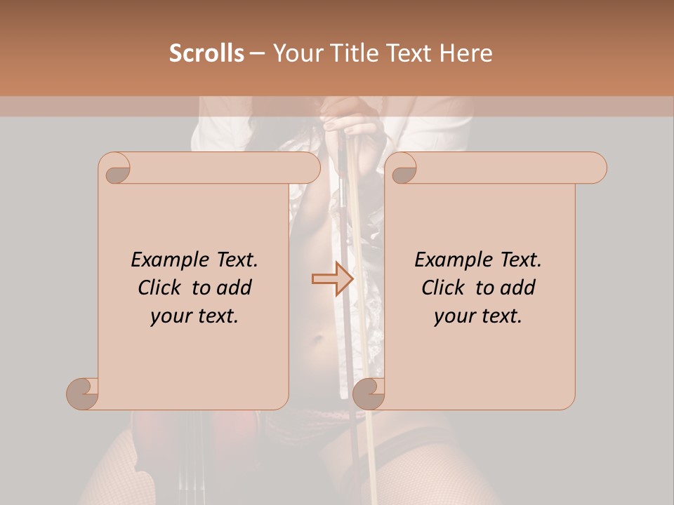 Sound Girls Water PowerPoint Template
