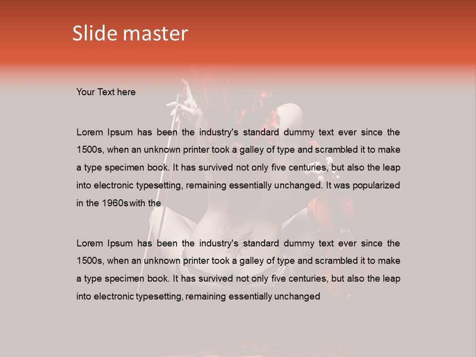 Person Performer Face PowerPoint Template