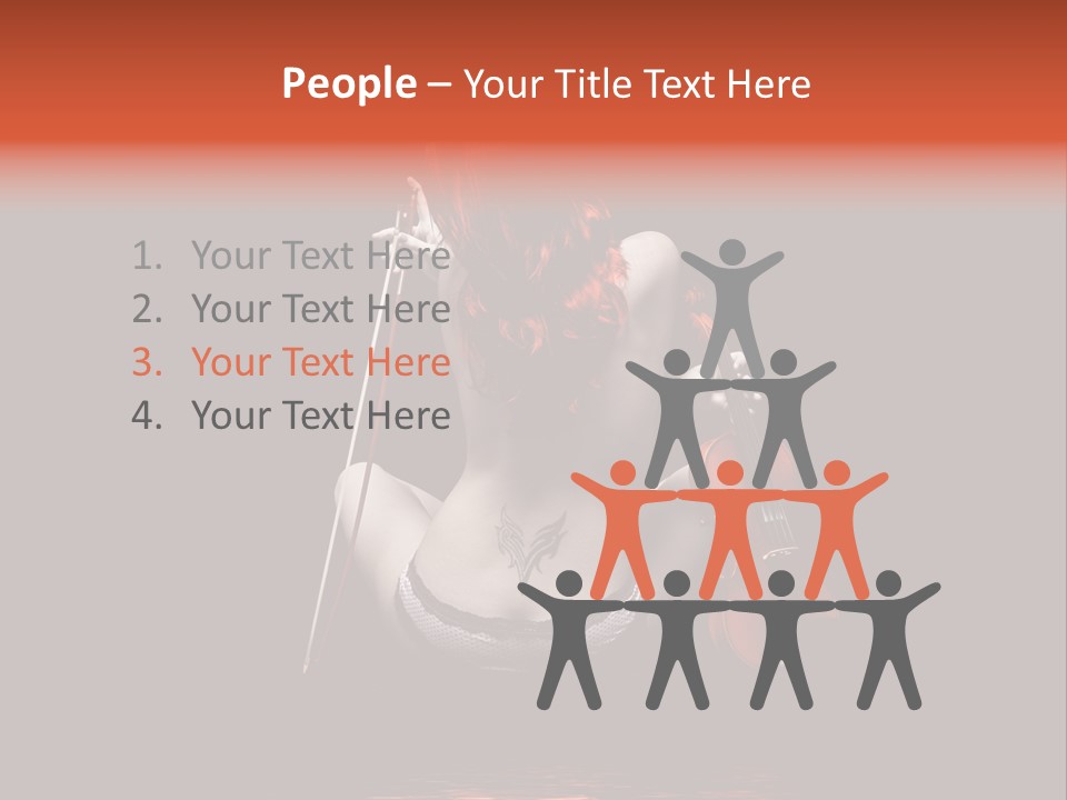 Person Performer Face PowerPoint Template
