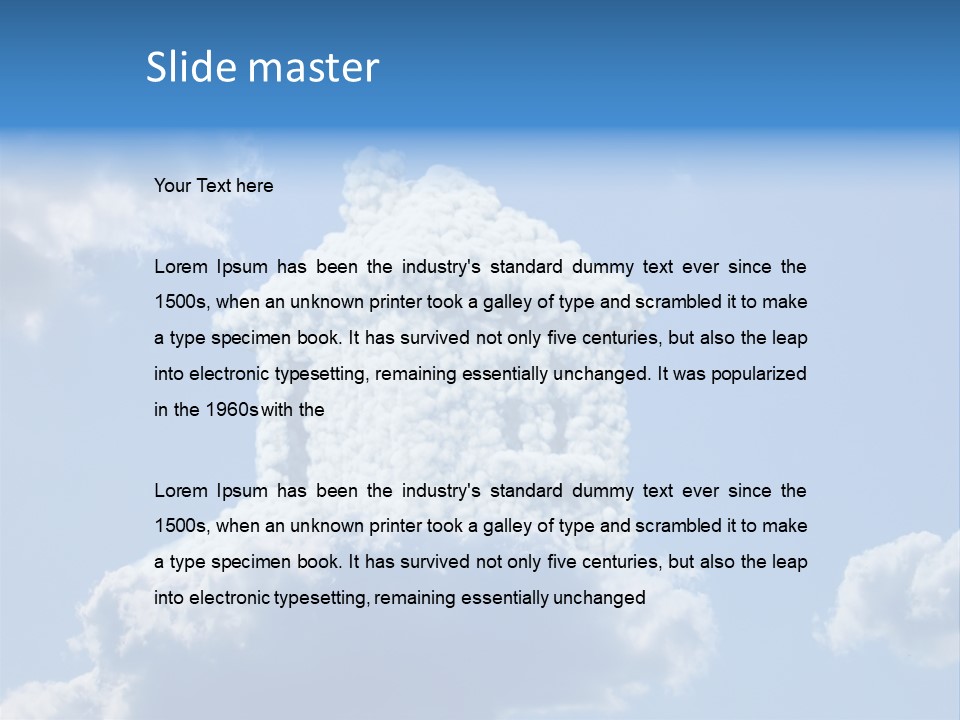 Air Sky Art PowerPoint Template