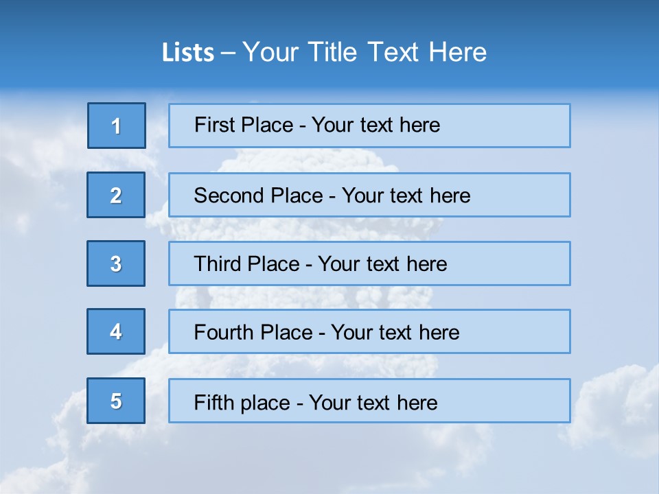 Air Sky Art PowerPoint Template