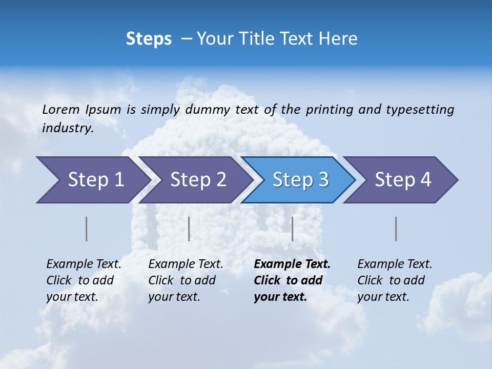 Air Sky Art PowerPoint Template