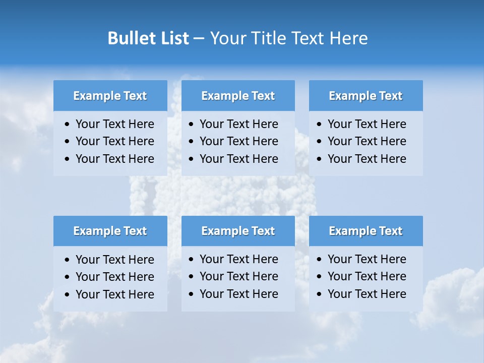 Air Sky Art PowerPoint Template