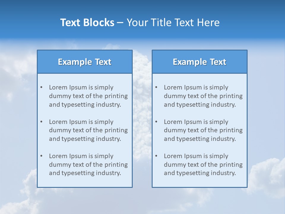 Air Sky Art PowerPoint Template