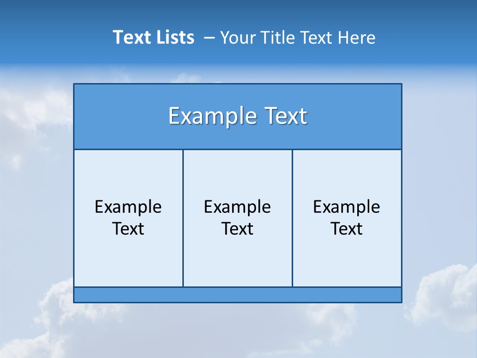 Air Sky Art PowerPoint Template