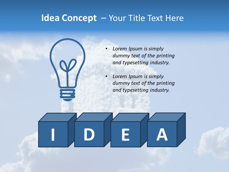 Air Sky Art PowerPoint Template