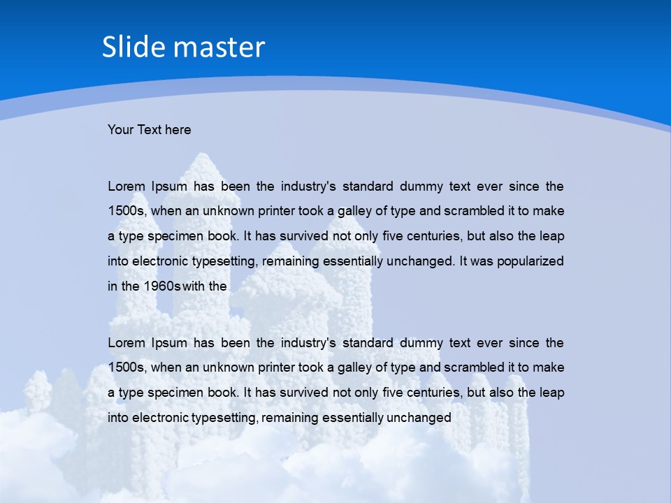 Temple Cloudcastle Fantasy PowerPoint Template