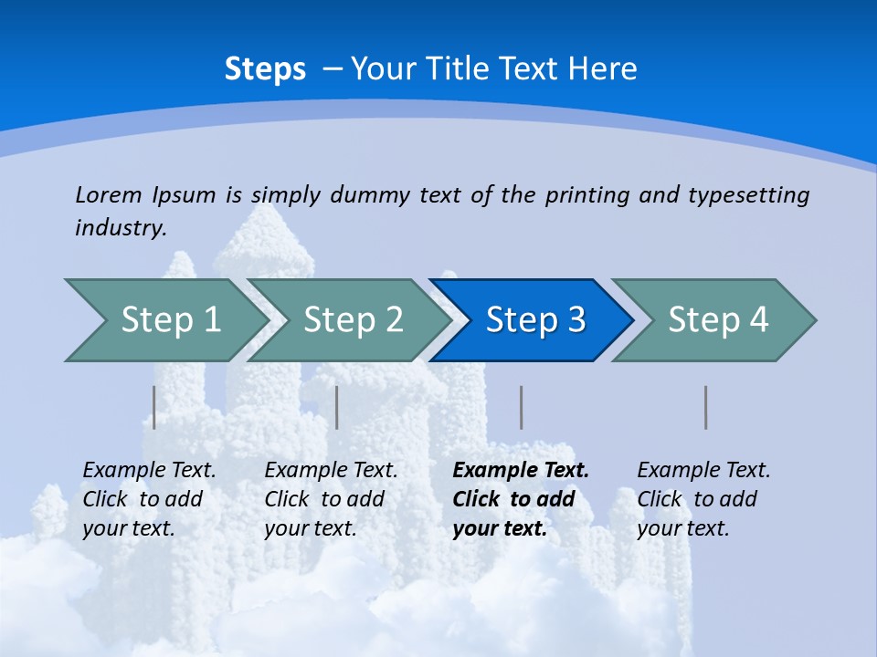 Temple Cloudcastle Fantasy PowerPoint Template