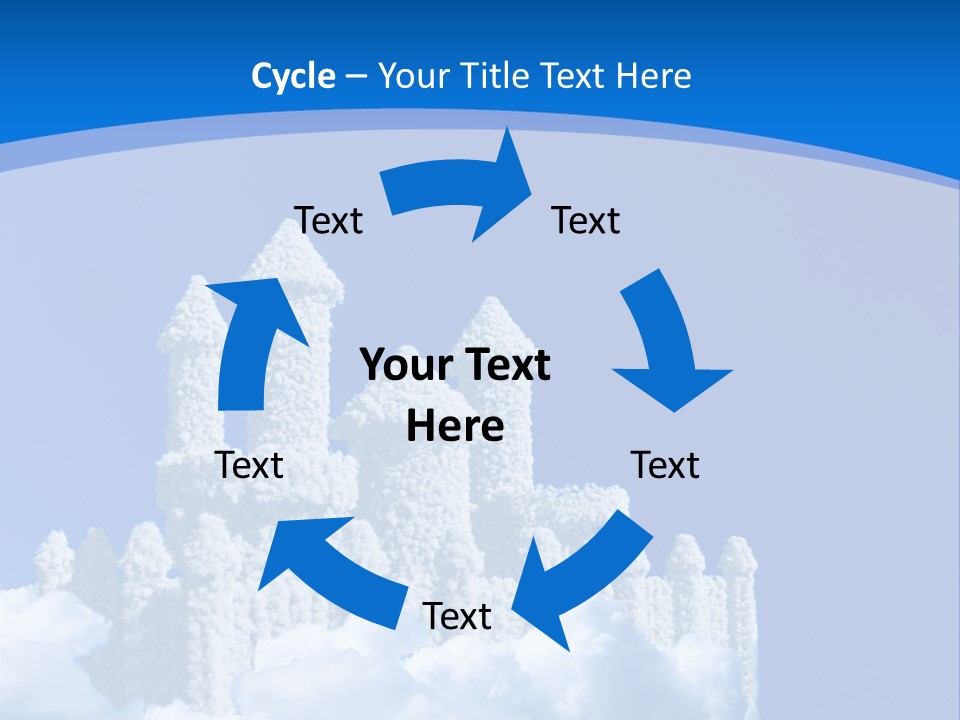 Temple Cloudcastle Fantasy PowerPoint Template