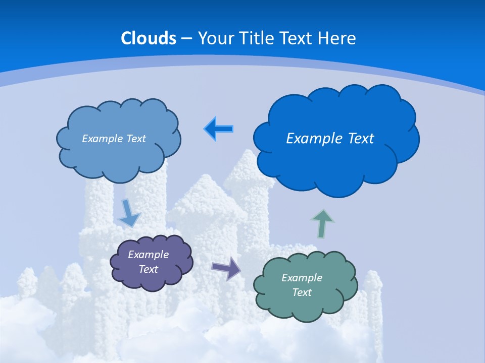 Temple Cloudcastle Fantasy PowerPoint Template